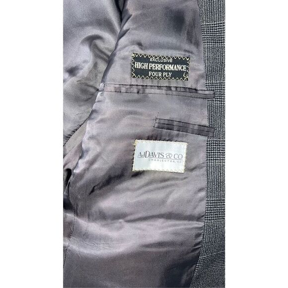 Ermenegildo Zegna Men’s 44R Gray Glen Plaid Wool Suit Jacket & Pants - Picture 5 of 11